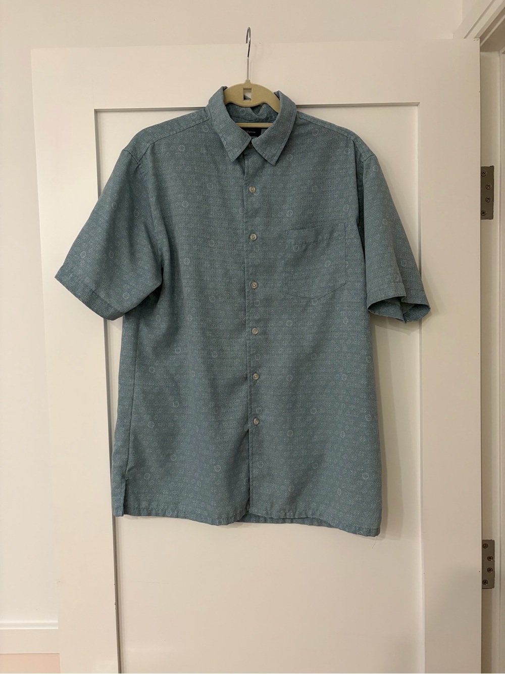 croft & barrow Teal Short-Sleeve Button-Down Shirt